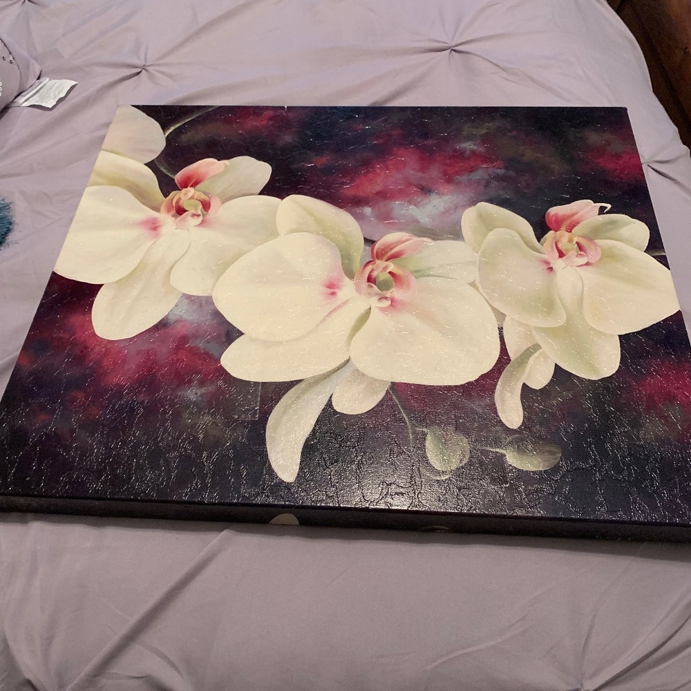 Purple Floral painting